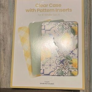 Clear Case with Pattern Inserts for Kindle